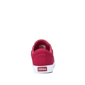 Supra Mens STACKS II VULC Rose/white Low Top Shoes | CA-69513